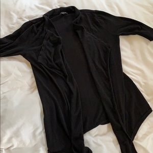 Express Black 3/4 Sleeve Cardigan XS